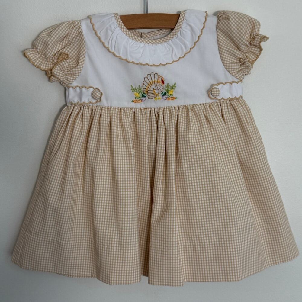 The Proper Peony Gingham‎ Mayflower Dress NWT $98 Size 12mo